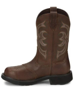 Justin Women's Wanette Waterproof Western Work Boots - Steel Toe -Western Desert Shop 2000340880 200 P3