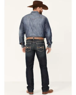 Ariat Men's M4 Cobalt Dark Wash Stretch Relaxed Straight Jeans -Western Desert Shop 2000341785 400 P3