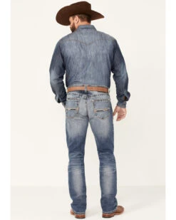 Ariat Men's M4 Dakota Medium Wash Stretch Relaxed Straight Jeans -Western Desert Shop 2000341795 400 P3