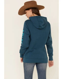 Ariat Women's Eurasian R.E.A.L Arm Logo Graphic Hoodie -Western Desert Shop 2000341891 410 P5