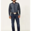 Wrangler 20X Men's Steel Dark Wash Stretch Slim Straight Jeans -Western Desert Shop 2000342097 400 P1