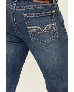 Rock 47 By Wrangler Men's Melody Medium Wash Stretch Slim Bootcut Jeans -Western Desert Shop 2000342099 400 P3