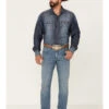 Wrangler Retro Premium Men's Eagleton Light Wash Stretch Slim Bootcut Jeans -Western Desert Shop 2000342288 400 P1