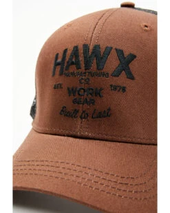 Hawx Men's Dark Brown Logo Graphic Mesh-Back Ball Cap -Western Desert Shop 2000342950 201 P2