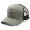 Hawx Men's Olive Shield Logo Patch Mesh-Back Ball Cap -Western Desert Shop 2000342951 341 P1