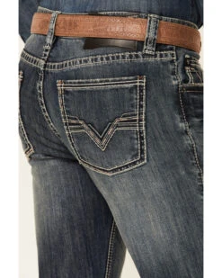 Rock & Roll Denim Men's Revolver Medium Vintage Stretch Slim Straight Jeans -Western Desert Shop 2000345009 400 P2