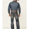 Rock & Roll Denim Men's Pistol Dark Vintage Wash Regular Straight Jeans -Western Desert Shop 2000345012 400 P1