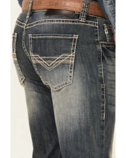 Rock & Roll Denim Men's Pistol Medium Vintage Stretch Regular Straight Jeans -Western Desert Shop 2000345202 400 P4