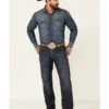Rock & Roll Denim Men's Double Barrel Dark Wash Stretch Relaxed Straight Jeans -Western Desert Shop 2000345207 400 P1
