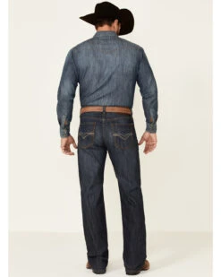 Rock & Roll Denim Men's Double Barrel Dark Wash Stretch Relaxed Straight Jeans -Western Desert Shop 2000345207 400 P2