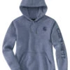 Carhartt Women's Midweight Logo Sleeve Graphic Hooded Work Pullover Sweatshirt -Western Desert Shop 2000346368 070 P1