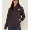 Carhartt Women's Gray Relaxed Midweight Logo Sleeve Graphic Hooded Sweatshirt -Western Desert Shop 2000346369 020 P1
