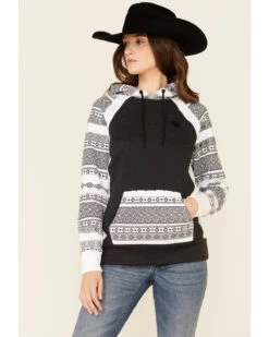 Hooey Women's Southwestern Contrast Hoodie