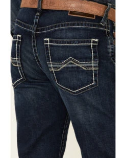 Ariat Men's M4 Barstow Denali Dark Wash Stretch Relaxed Straight Jeans -Western Desert Shop 2000348040 400 P4