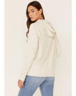 Wrangler Women's Multi Stacked Logo Shirttail Pullover Hoodie -Western Desert Shop 2000350345 104 P3