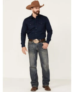 Rock & Roll Denim Men's Vintage Dark Wash Double Barrel Relaxed Straight Jeans -Western Desert Shop 2000351110 400 P3