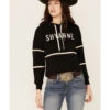 Shyanne Life Women's Cropped Embroidered Hoodie - Black -Western Desert Shop 2000351314 001 P1