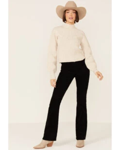 Shyanne Women's Seamed High Neck Wool Blend Pullover Sweatshirt -Western Desert Shop 2000351363 280 P4