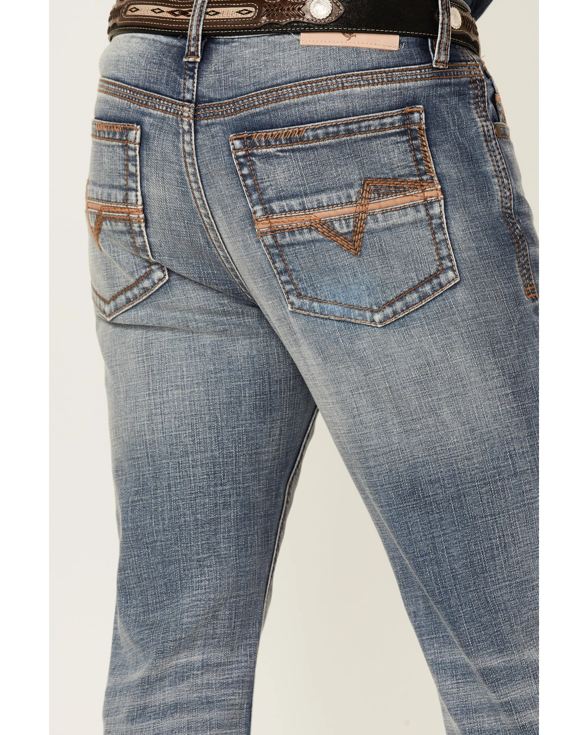 Cody James Core Men's Bear Down Light Wash Stretch Slim Bootcut Jeans 6 Cody James Core Men's Bear Down Light Wash Stretch Slim Bootcut Jeans - Image 4