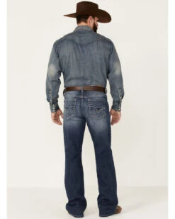 Cody James Men's Double Kicker Medium Dark Wash Stretch Relaxed Bootcut Jeans 8 Cody James Men's Double Kicker Medium Dark Wash Stretch Relaxed Bootcut Jeans -Western Desert Shop 2000351797 400 P3