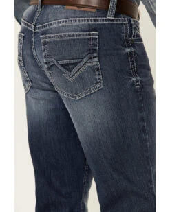 Cody James Men's Double Kicker Medium Dark Wash Stretch Relaxed Bootcut Jeans 9 Cody James Men's Double Kicker Medium Dark Wash Stretch Relaxed Bootcut Jeans -Western Desert Shop 2000351797 400 P4