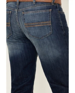 Cinch Men's Silver Label Medium Stonewash Performance Stretch Slim Straight Jeans -Western Desert Shop 2000355892 402 P4