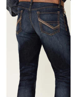 Cinch Men's Ian Dark Stonewash Rigid Slim Bootcut Jeans 9 Cinch Men's Ian Dark Stonewash Rigid Slim Bootcut Jeans -Western Desert Shop 2000355909 402 P4