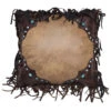Carstens Western Turquoise Bead Faux Leather & Suede Decorative Pillow -Western Desert Shop 2000356198 280 P1