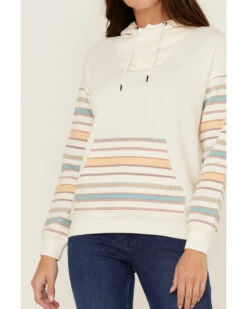 RANK 45 Women's Contrast Serape Sleeve Pullover Hoodie -Western Desert Shop 2000358412 103 P3