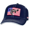 Cowboy Hardware Men's Navy Logo Flag Patch Solid-Back Ball Cap -Western Desert Shop 2000359216 410 P1