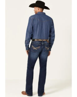 Wrangler 20X Men's Lagoon Dark Wash Vintage Slim Bootcut Jeans 8 Wrangler 20X Men's Lagoon Dark Wash Vintage Slim Bootcut Jeans -Western Desert Shop 2000359714 416 P3