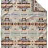 Pendleton Chief Joseph Jacquard Rosewood Blanket - Twin -Western Desert Shop 2000360447 280 P1
