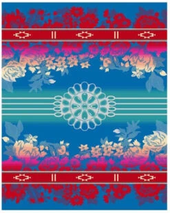 Pendleton Gather Jacquard Floral Print Napped Blanket