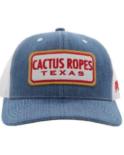 Hooey Kids' Denim Cactus Ropes Patch Mesh Back Trucker Cap -Western Desert Shop 2000361551 402 P3