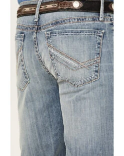 Cinch Men's Grant Light Stonewash Performance Stretch Relaxed Bootcut Jeans -Western Desert Shop 2000362786 402 P4