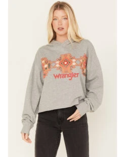 Wrangler Retro Women's Southwestern Print Cropped Hoodie