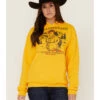 Paramount Network's Yellowstone Women's Yellowstone Lone Cowboy Mustard Graphic Hoodie -Western Desert Shop 2000365391 702 P1