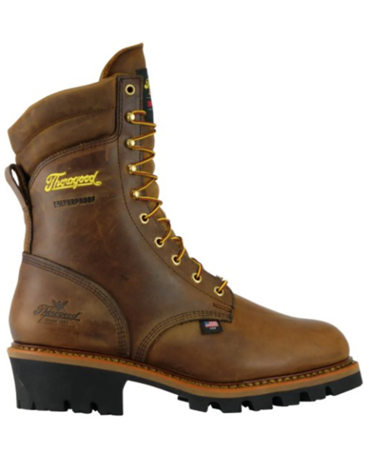 Thorogood Men's 9" Waterproof Logger Work Boots - Steel Toe 4 Thorogood Men's 9" Waterproof Logger Work Boots - Steel Toe - Image 2