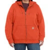 Carhartt Women's Earthan Clay Midweight Zip-Front Hooded Work Jacket - Plus -Western Desert Shop 2000367075 220 P1