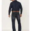 Rock & Roll Denim Men's Hooey Dark Wash Double Barrel Reflex Stackable Bootcut Jeans -Western Desert Shop 2000367638 201 P1