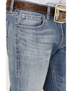 Rock & Roll Denim Men's Rifle Light Wash Reflex Stretch Skinny Jeans -Western Desert Shop 2000367644 204 P4