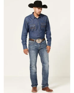 Rock & Roll Denim Men's Revolver Medium Wash Reflex Stretch Slim Straight Jeans -Western Desert Shop 2000367645 202 P3