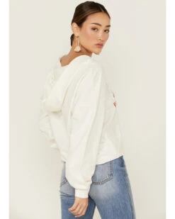 Miss Me Women's Dibs On The Cowboy Graphic Cropped Pullover Hoodie -Western Desert Shop 2000367692 103 P3