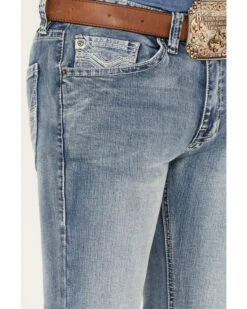 Rock & Roll Denim Men's Medium Wash Mid Rise Bootcut Jeans -Western Desert Shop 2000368123 414 P4