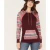 Hooey Women's Serape Stripe Contrast Print Savannah Hoodie -Western Desert Shop 2000369090 642 P1