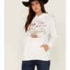 Goodie Two Sleeves Women's You Had Me At Howdy White Graphic Hoodie -Western Desert Shop 2000371376 100 P1