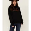 Goodie Two Sleeves Women's Don't Be All Hat & No Cowboy Black Graphic Hoodie -Western Desert Shop 2000371377 001 P1