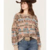 Ariat Women's Rainbow Vista Southwestern Sweatshirt -Western Desert Shop 2000371897 200 P1