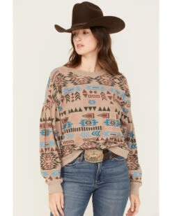 Ariat Women's Rainbow Vista Southwestern Sweatshirt