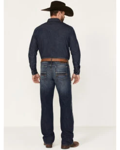 Ariat Men's Big Sur 3D Garby Dark Wash Relaxed Bootcut Jeans -Western Desert Shop 2000371978 400 P3